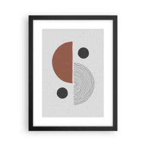 Poster in cornice nera - La perfezione del cerchio - 30x40 cm