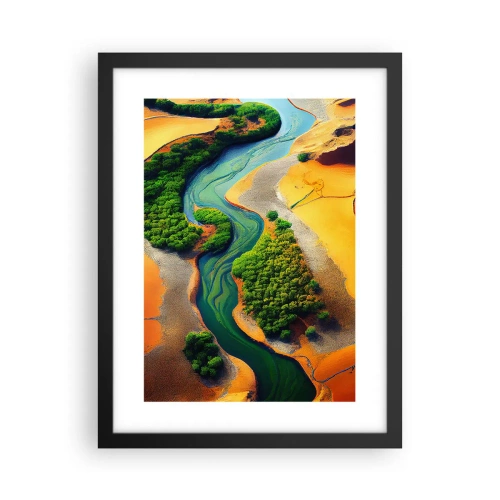 Poster in cornice nera - Il fiume della vita - 30x40 cm
