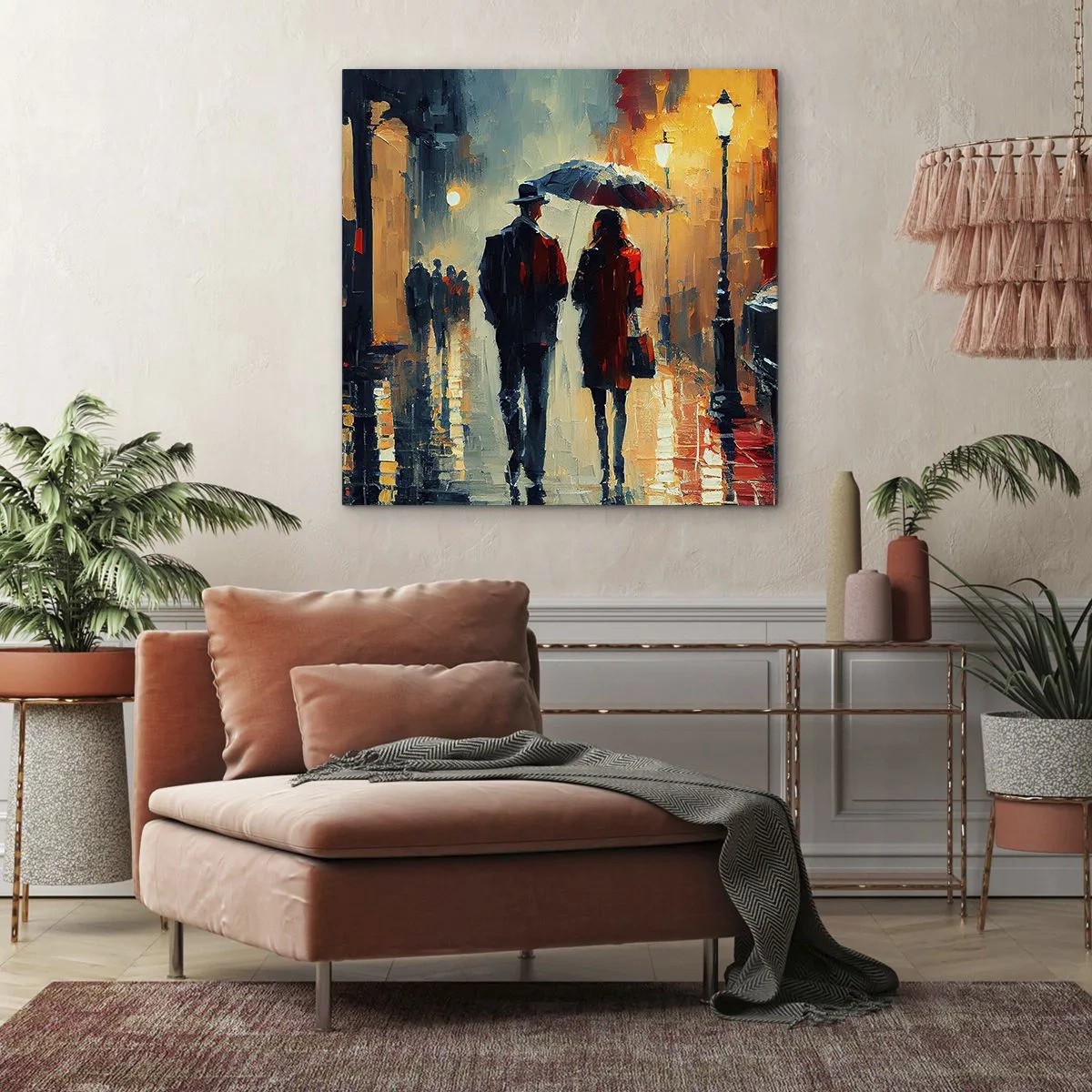 Quadro su tela - Stampe su Tela - Love story cittadina - 60x60 cm