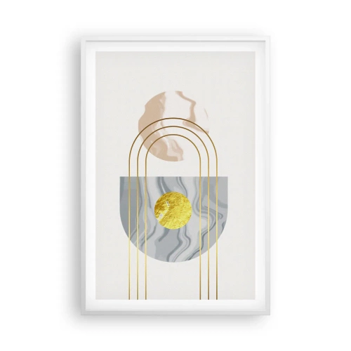 Poster in cornice bianca - Chiarezza e lucentezza - 61x91 cm