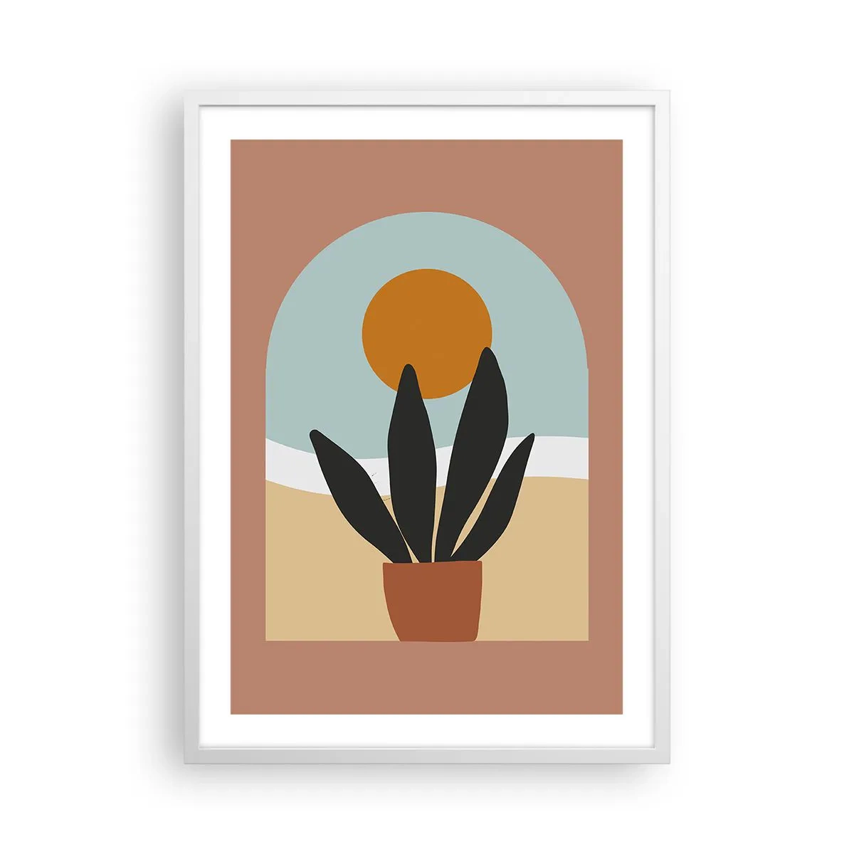 Poster in cornice bianca - Piccole gioie - 50x70 cm