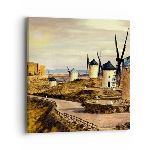 Quadro su tela - Stampe su Tela - Adesso appare Don Chisciotte - 40x40 cm