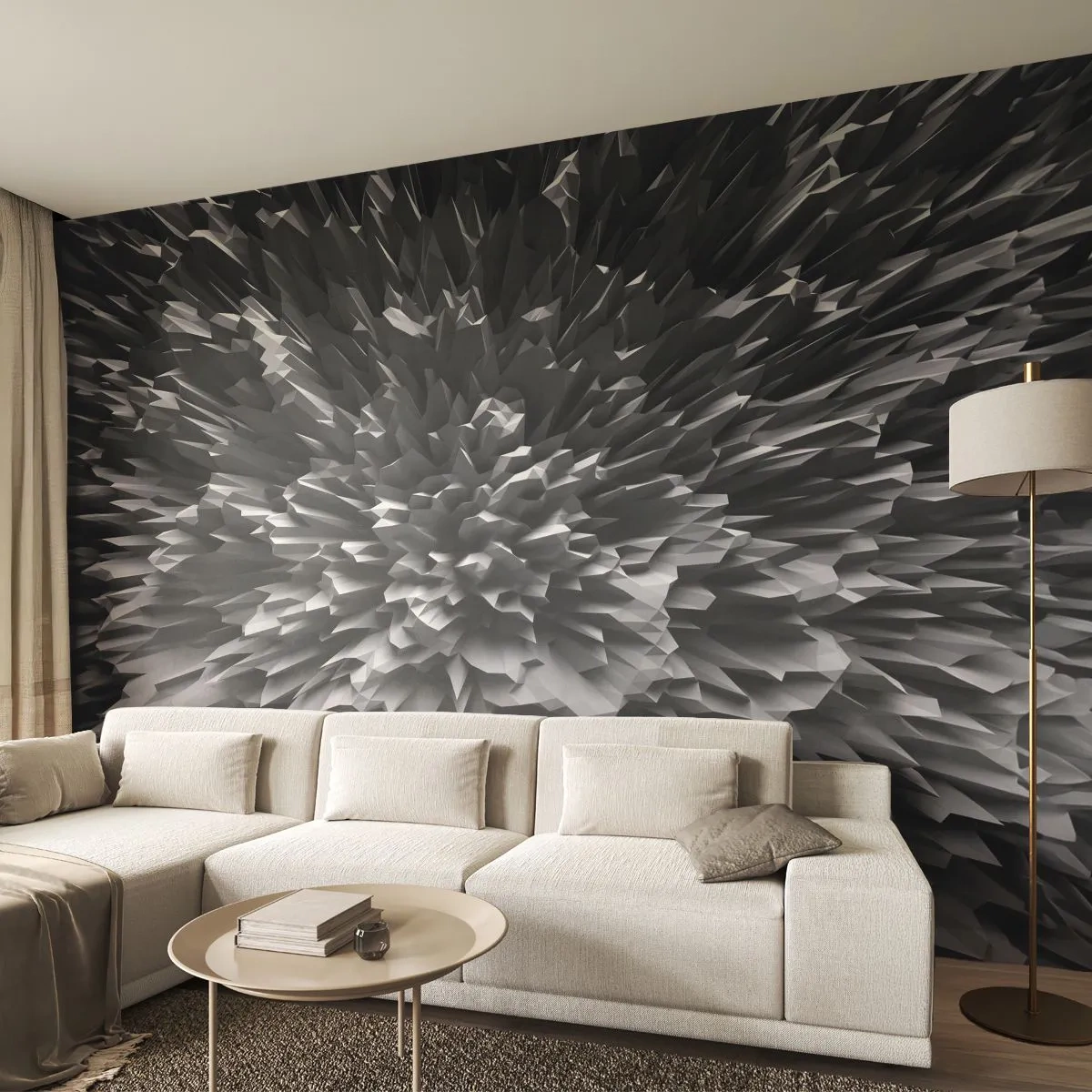 Fotomurali Premium Sand - Spigolosità massima - 3D, Moderno, Tridimensionale - 500x350 cm