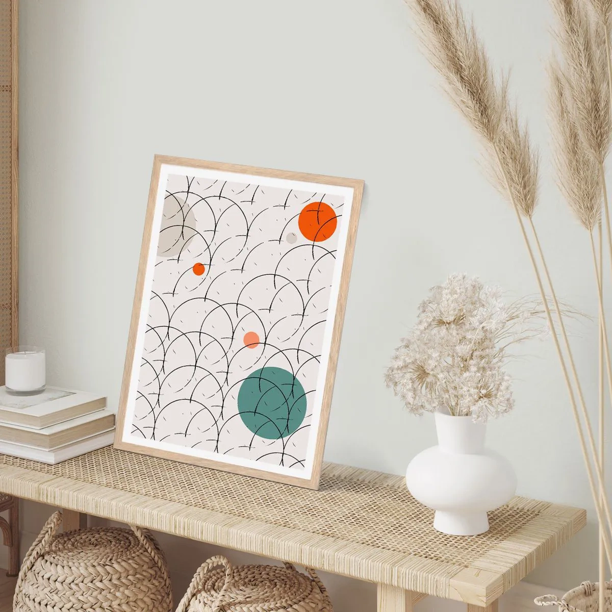 Poster in cornice rovere chiaro - Nello spirito della pop-art - 61x91 cm