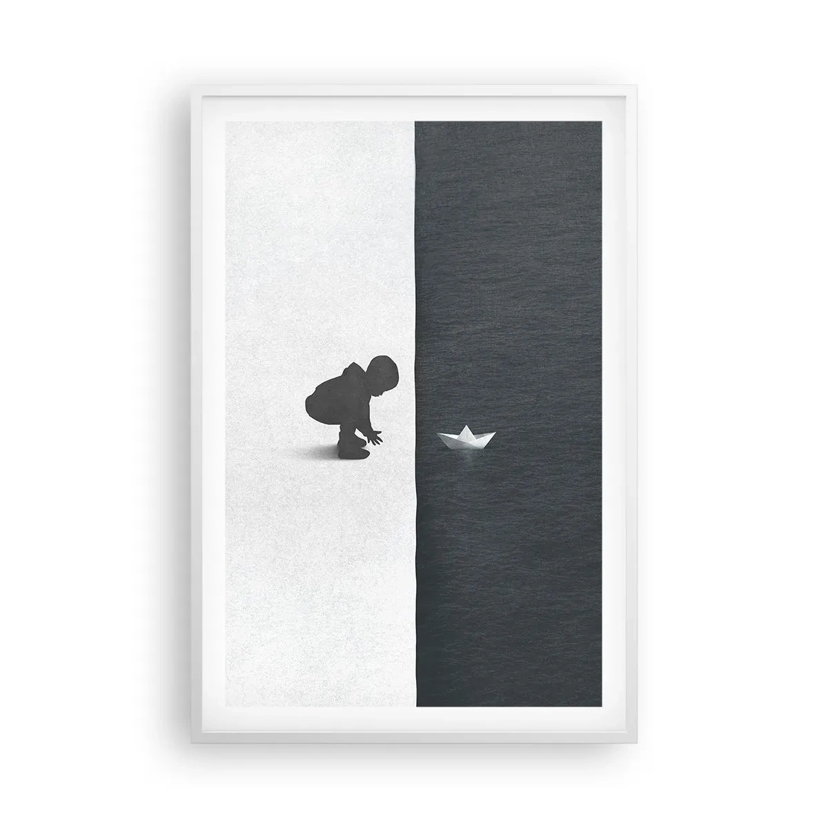 Poster in cornice bianca - La grande spedizione - 61x91 cm