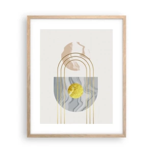 Poster in cornice rovere chiaro - Chiarezza e lucentezza - 40x50 cm