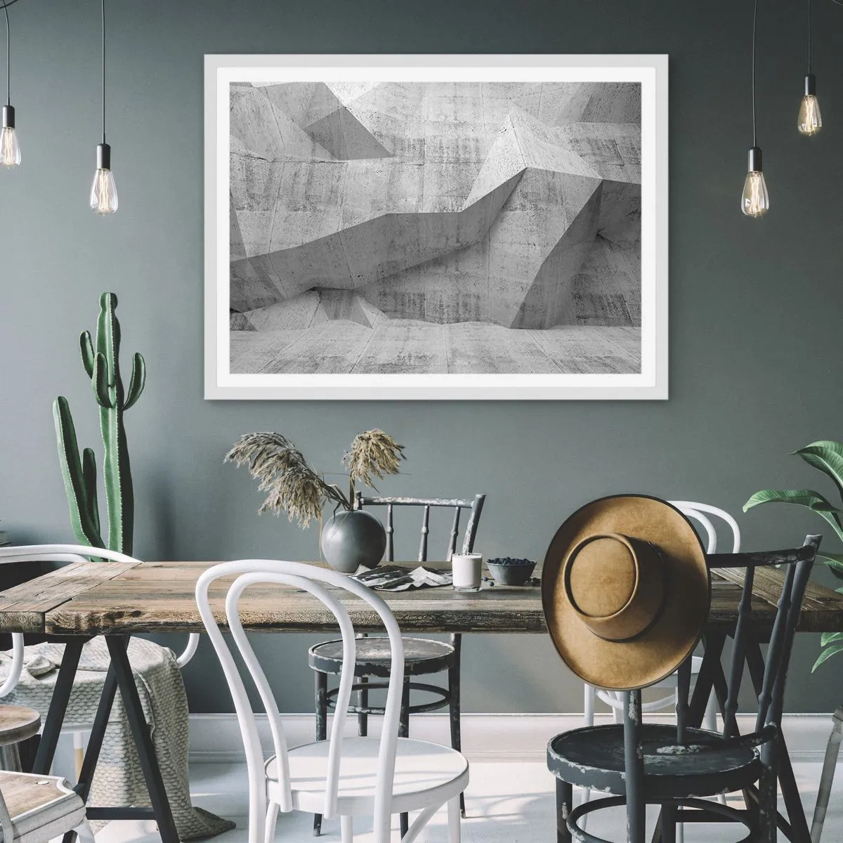 Poster in cornice bianca - Una vera sfida - 100x70 cm