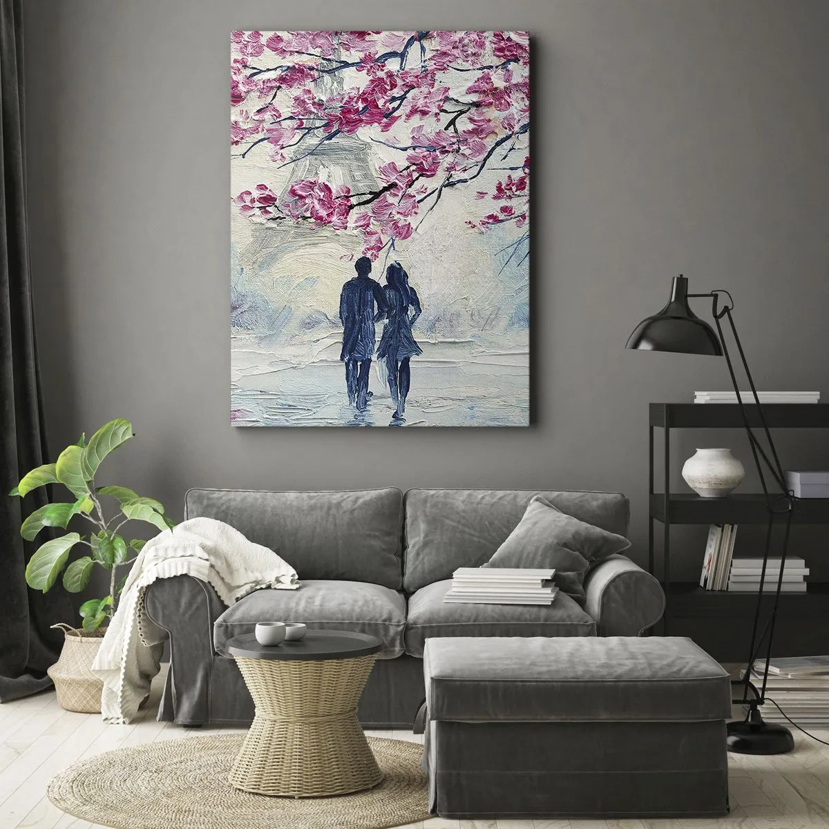 Quadro su tela - Stampe su Tela - Passeggiata romantica - 55x100 cm