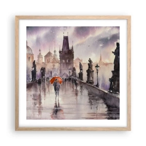 Poster in cornice rovere chiaro - Le persone non cambiano - 50x50 cm