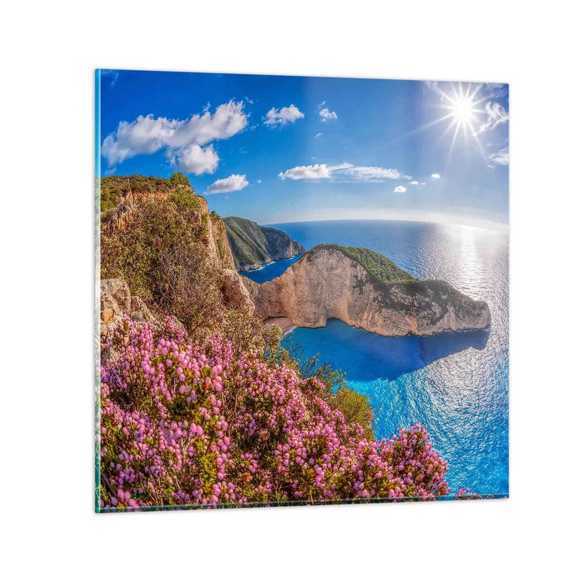 Quadro su vetro - Le mie grosse vacanze greche - 60x60 cm