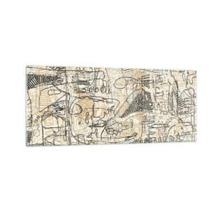 Quadro su vetro - In attesa di essere decifrato - 100x40 cm