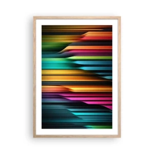 Poster in cornice rovere chiaro - Organi di luce - 50x70 cm