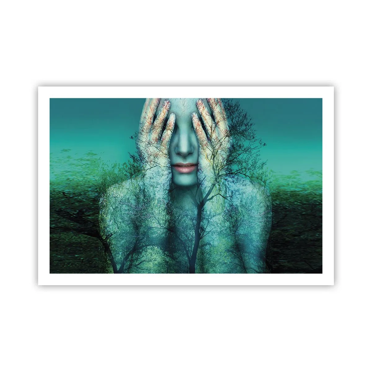 Poster - Immersa nel blu - 91x61 cm