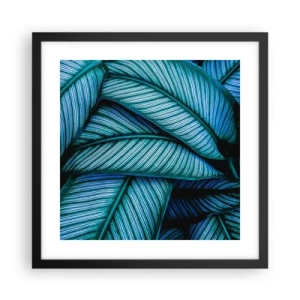 Poster in cornice nera - Le linee della vita - 40x40 cm