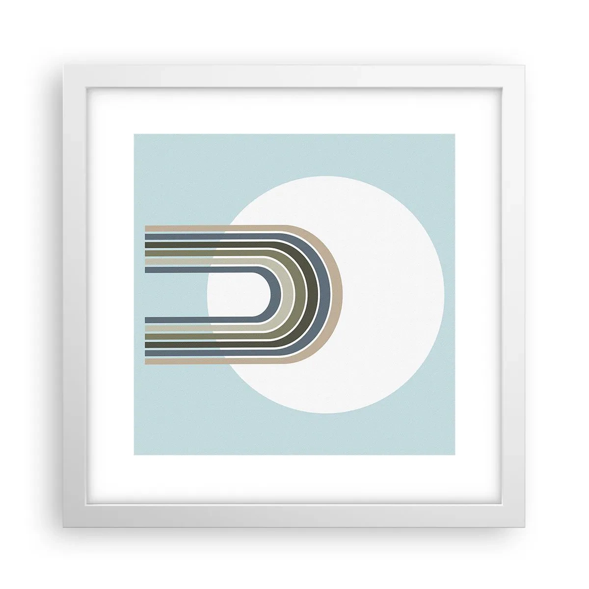 Poster in cornice bianca - Attrazione irresistibile - 30x30 cm