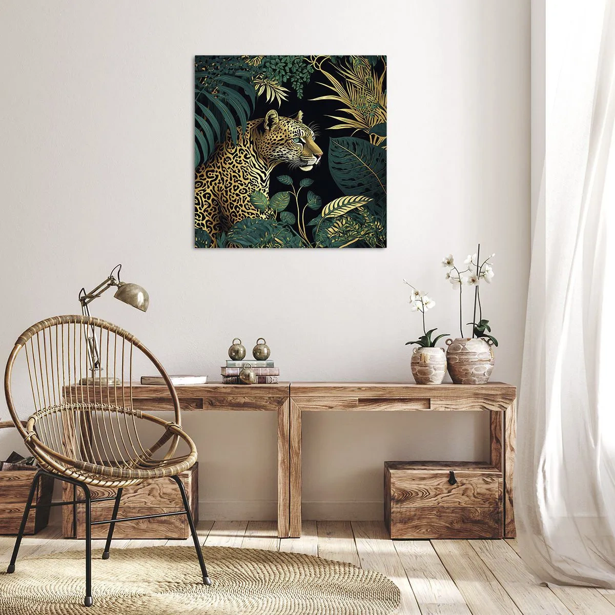 Quadro su tela - Stampe su Tela - Il signore della giungla - 30x30 cm