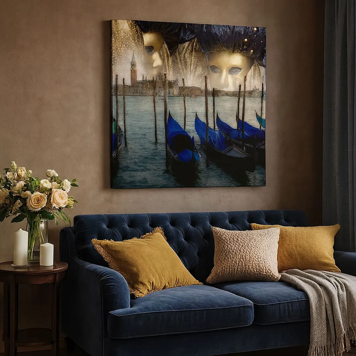 Quadro su tela - Stampe su Tela - È ora di iniziare il carnevale - 30x30 cm