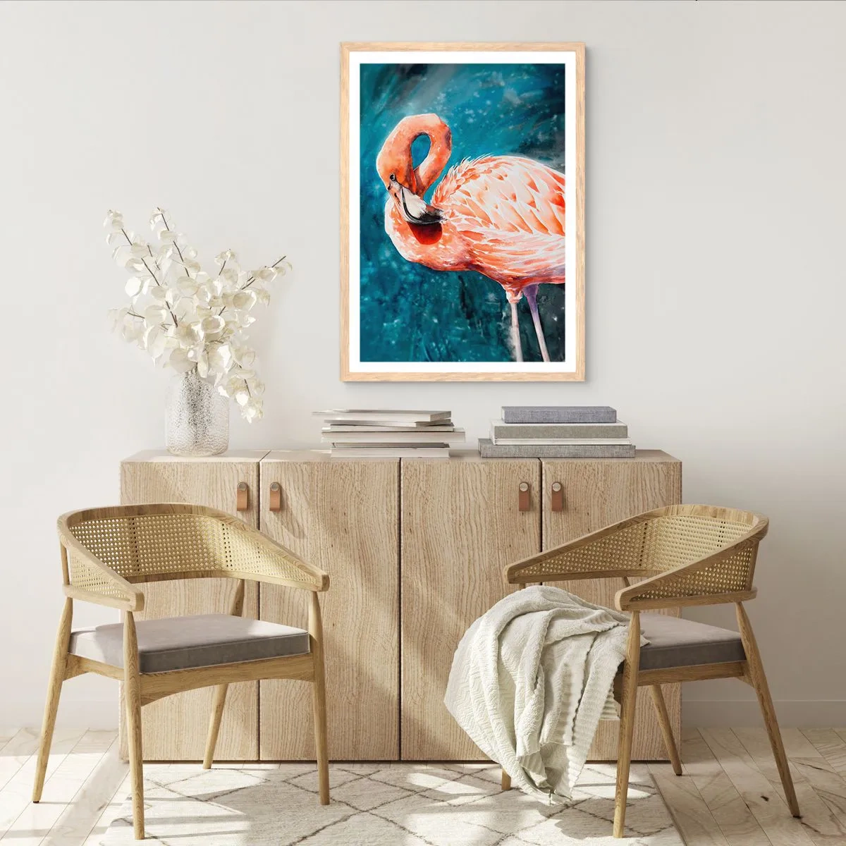 Poster in cornice rovere chiaro - Naturalmente decorativo  - 61x91 cm