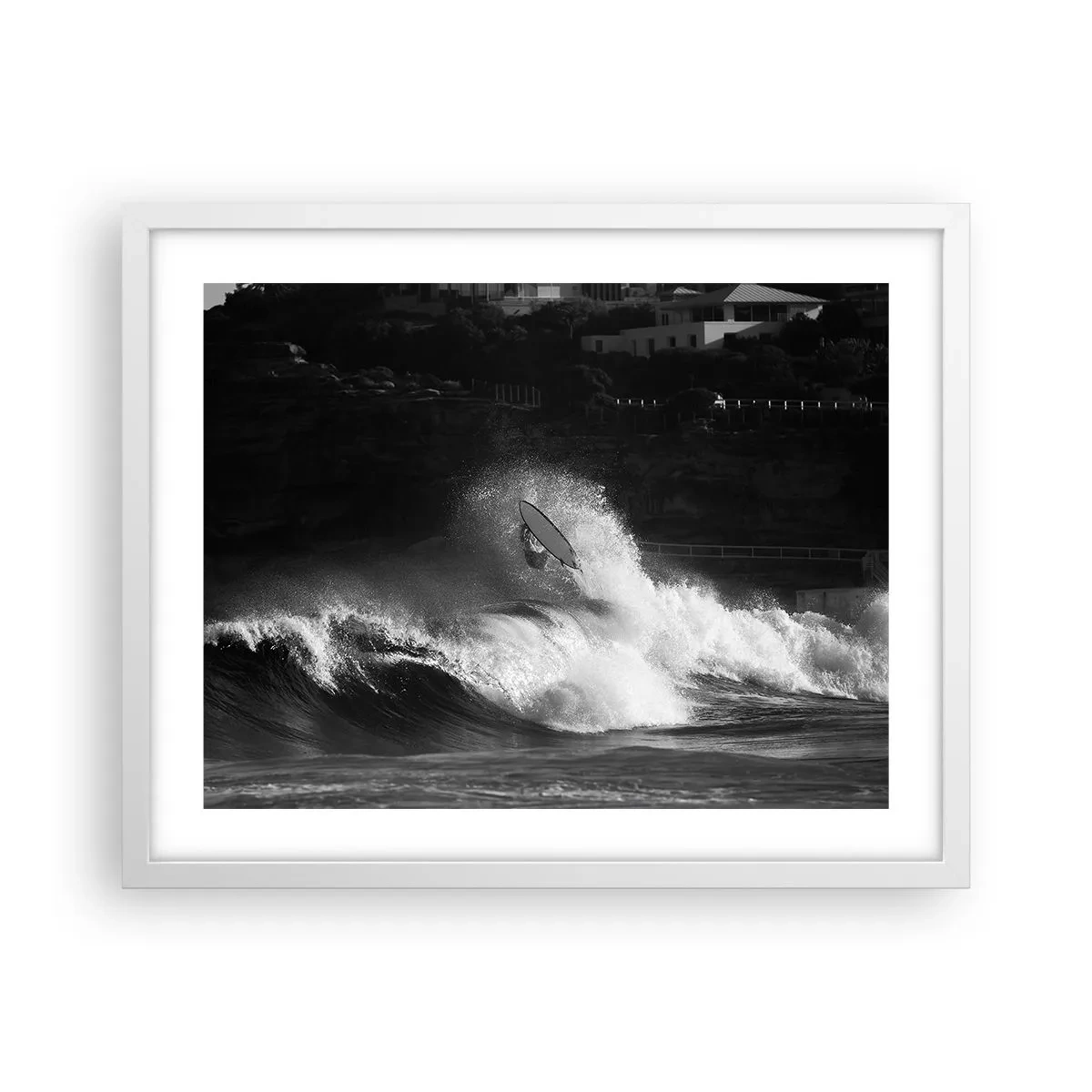 Poster in cornice bianca - Sfida accettata! - 50x40 cm