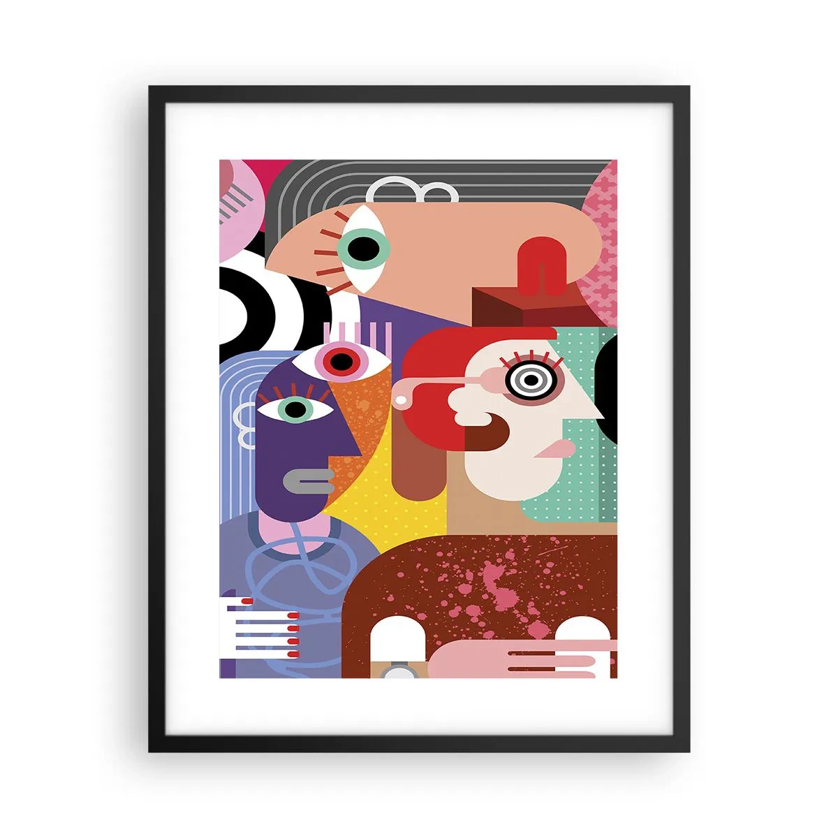 Poster in cornice nera - Mi manda Picasso - 40x50 cm
