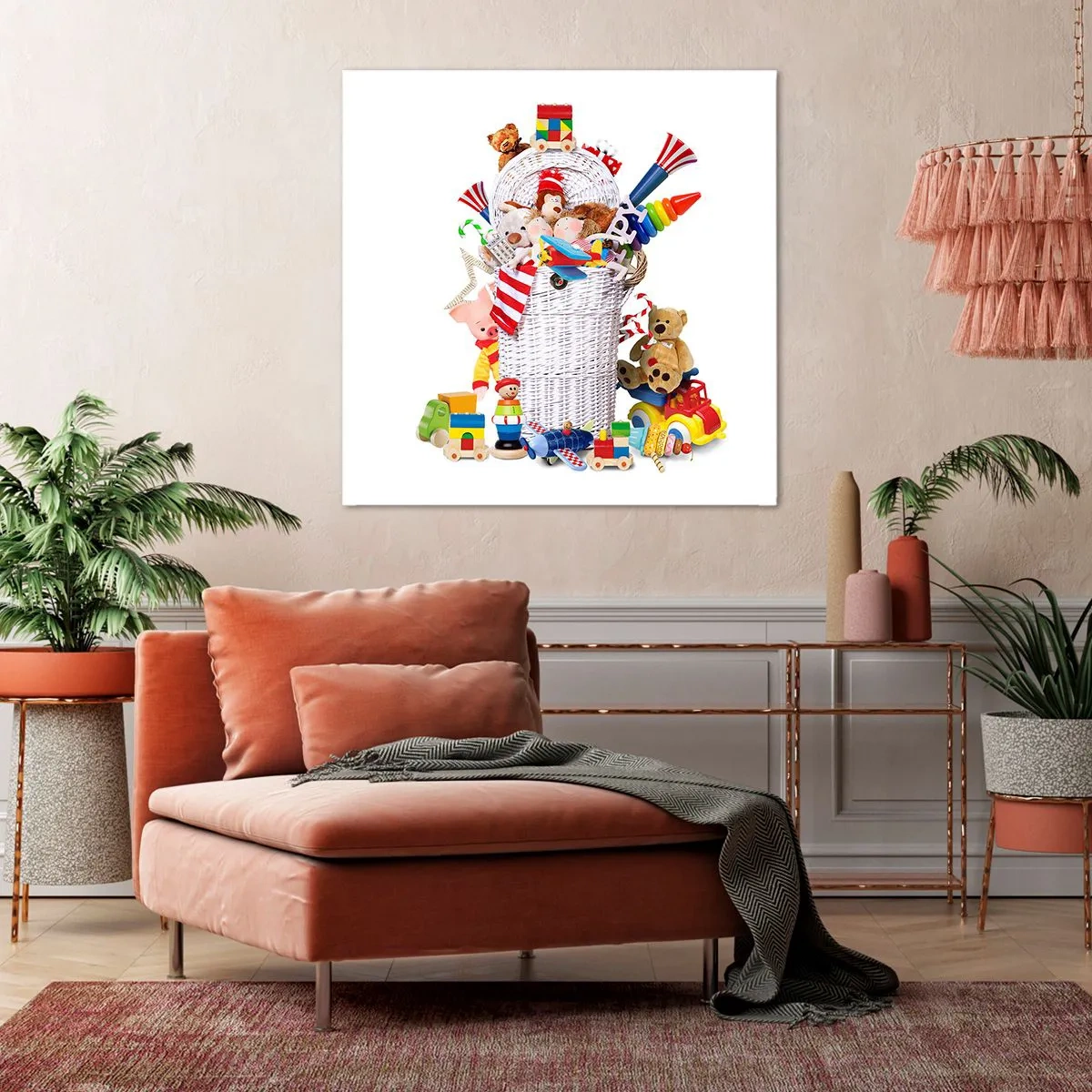 Quadro su tela - Stampe su Tela - I tesori del bambini - 40x40 cm