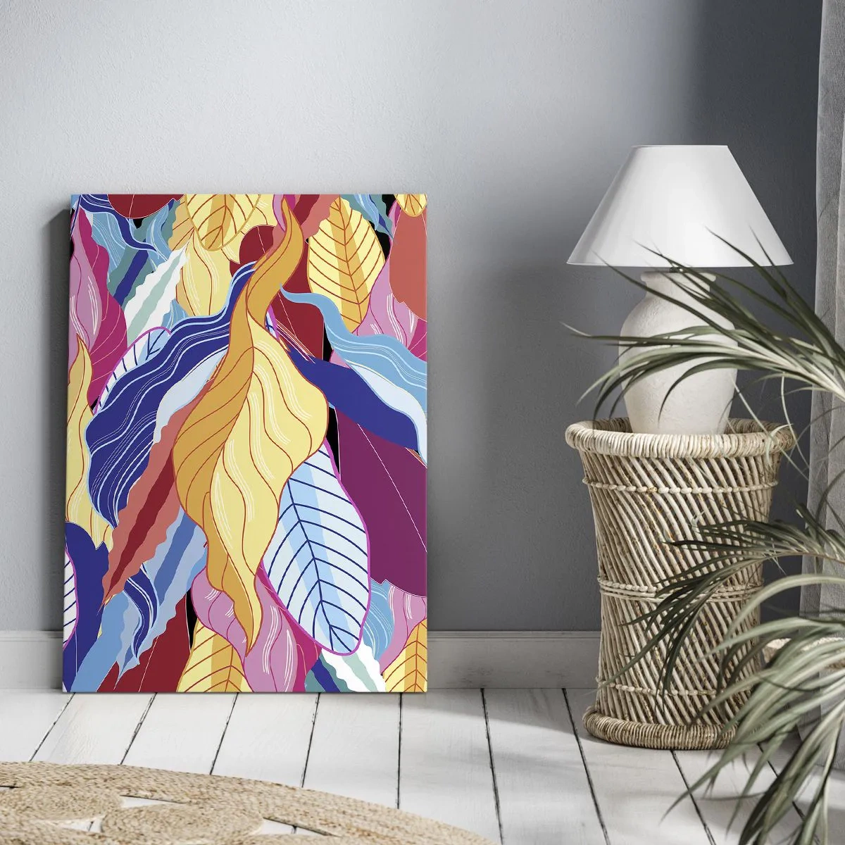 Quadro su tela - Stampe su Tela - Disordine colorato - 55x100 cm