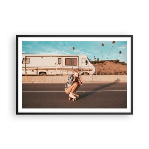 Poster in cornice nera - Sorridi per favore! - 91x61 cm