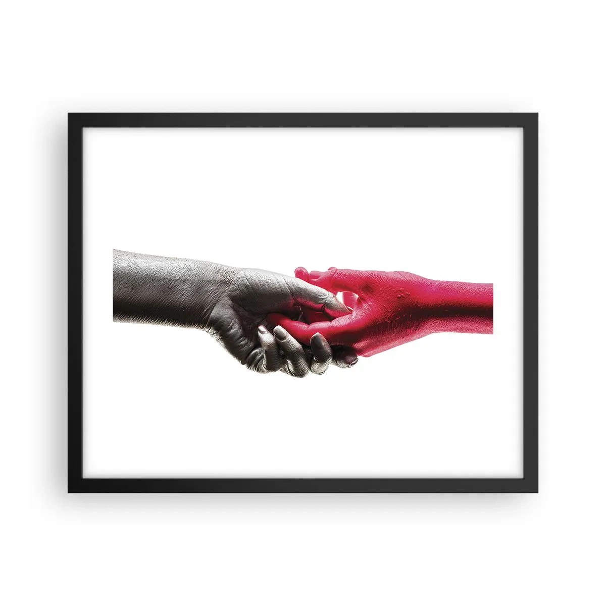 Poster in cornice nera - Insieme, sebbene diversi - 50x40 cm
