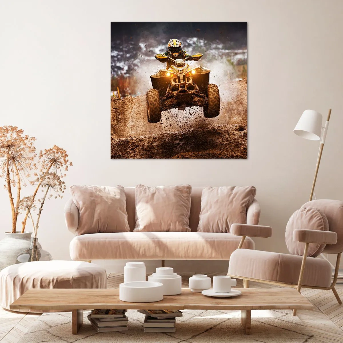 Quadro su tela - Stampe su Tela - No risk no fun - 60x60 cm