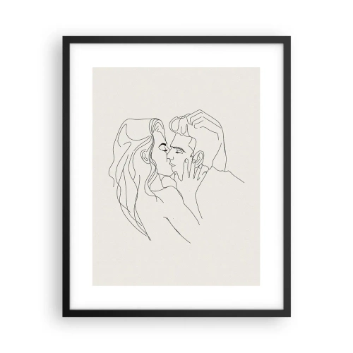 Poster in cornice nera - Intrecciati dal sentimento - 40x50 cm