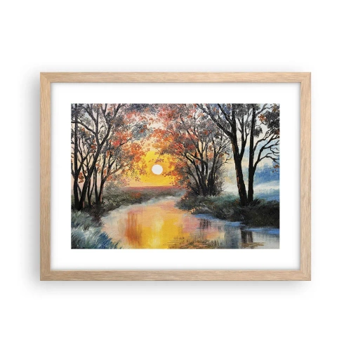 Poster in cornice rovere chiaro - Atmosfera autunnale - 40x30 cm