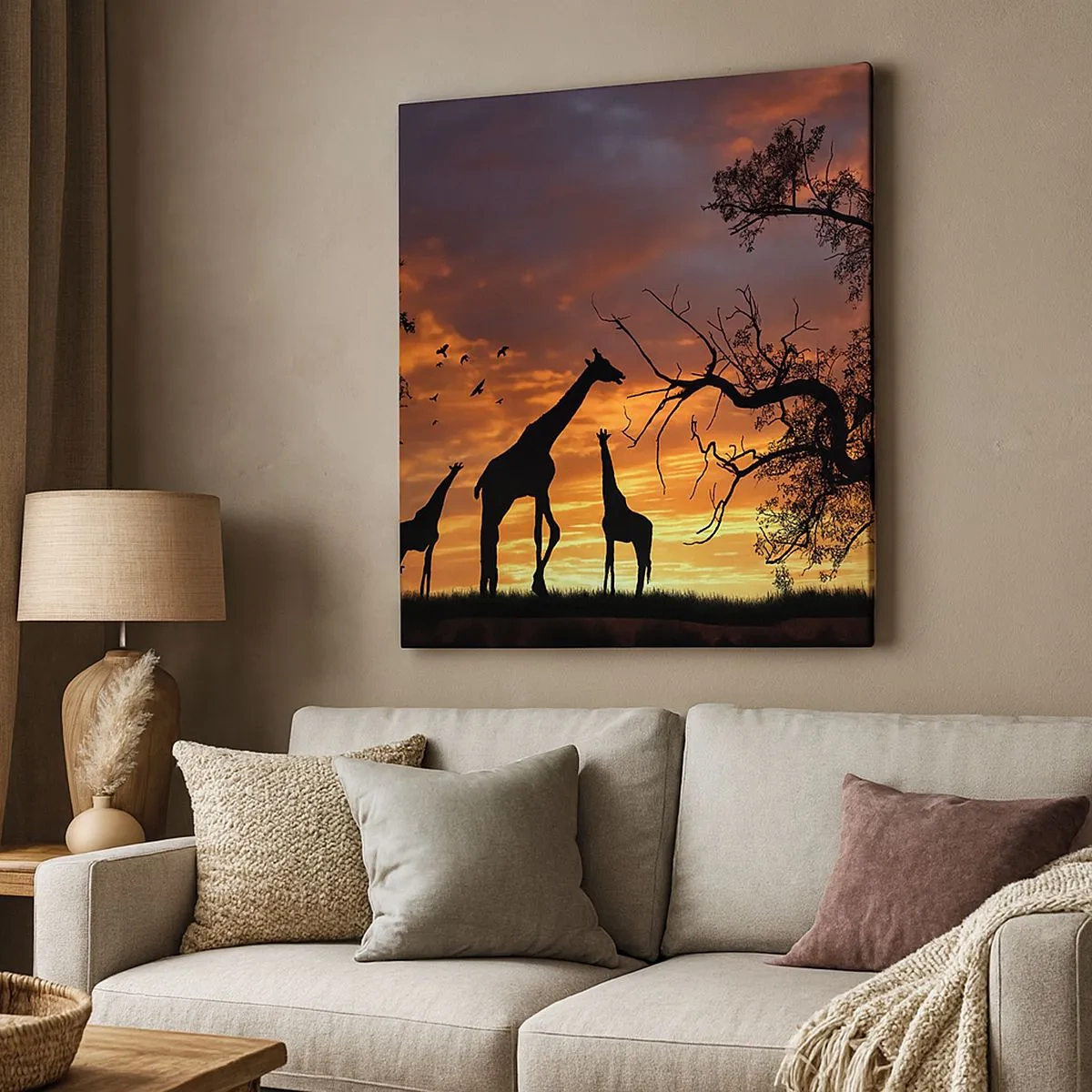 Quadro su tela - Stampe su Tela - Piccola cena tra amici - 30x30 cm