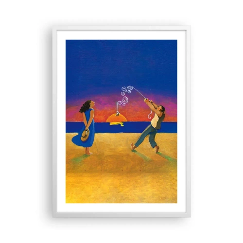 Poster in cornice bianca - Più delle stelle del cielo - 50x70 cm