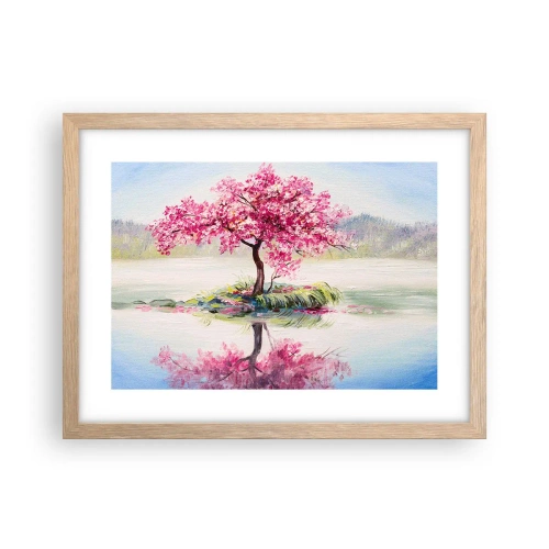 Poster in cornice rovere chiaro - La festa della primavera - 40x30 cm