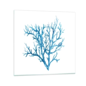 Quadro su vetro - Filigrana marina - 60x60 cm