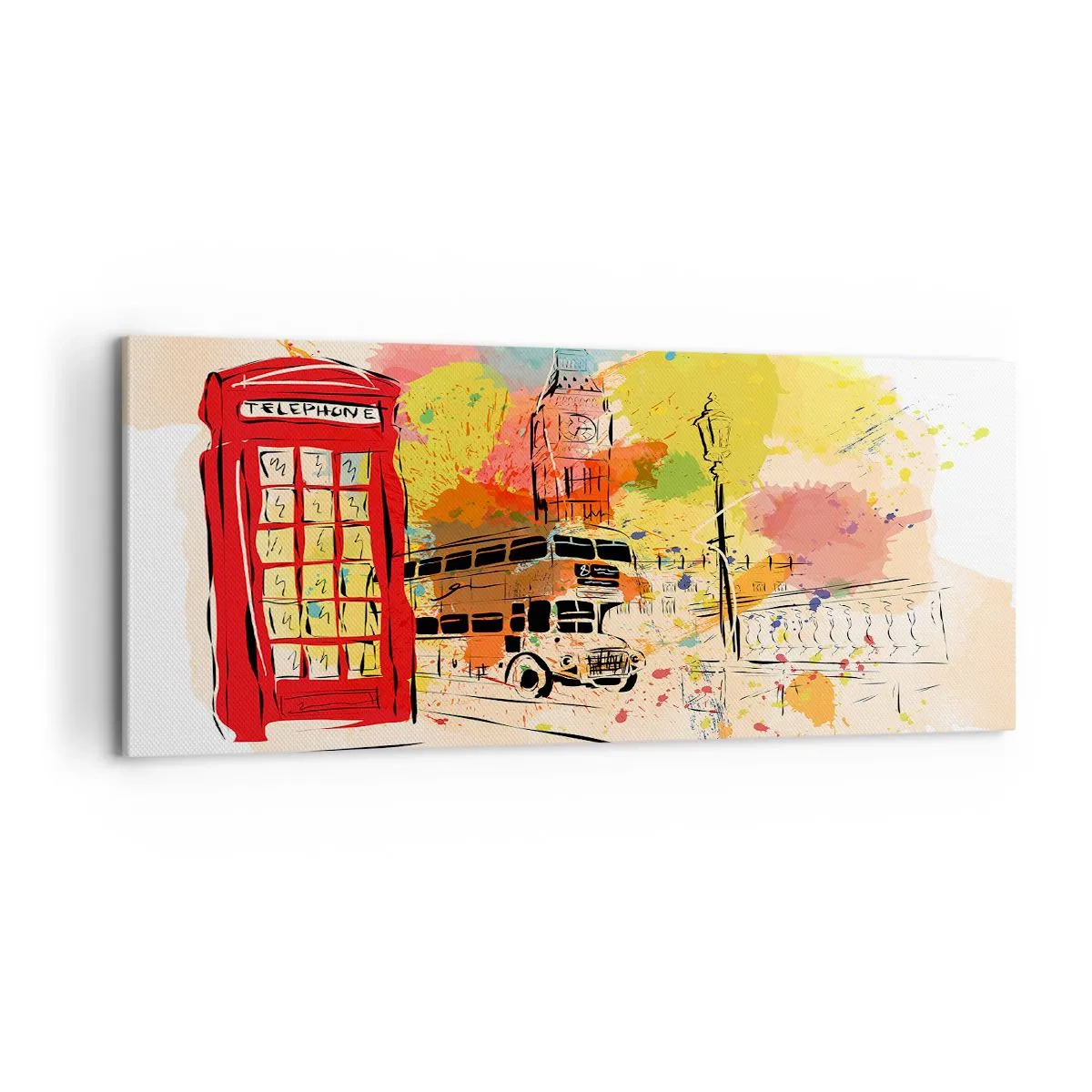 Quadro su tela - Stampe su Tela - La città della varietà - 100x40 cm