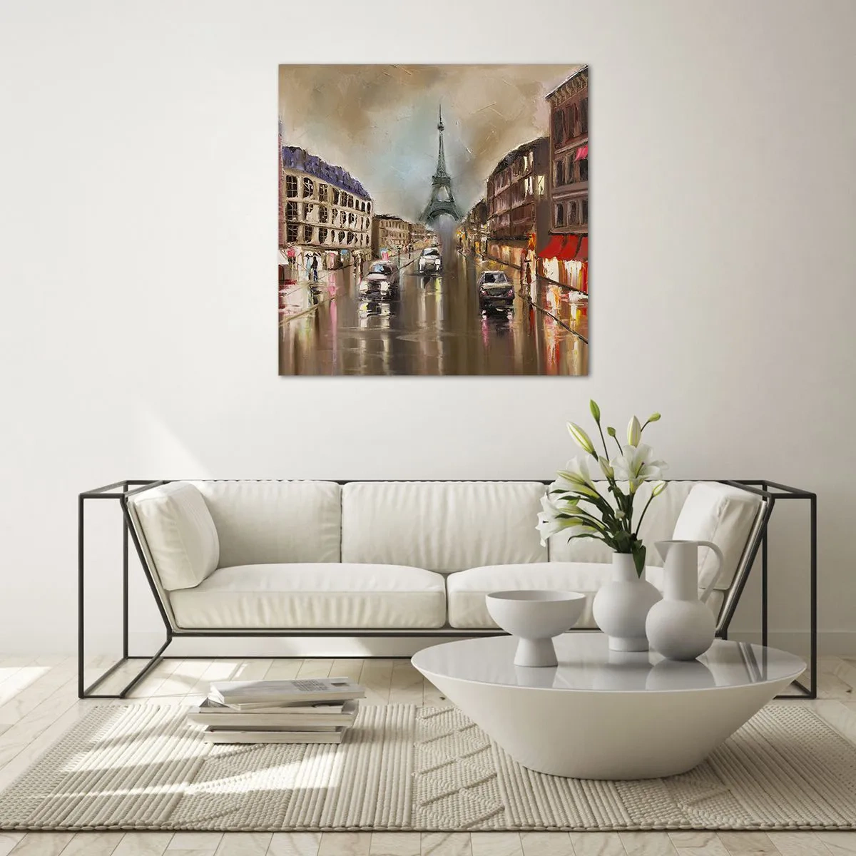 Quadro su vetro - Conta solo lei - 50x50 cm