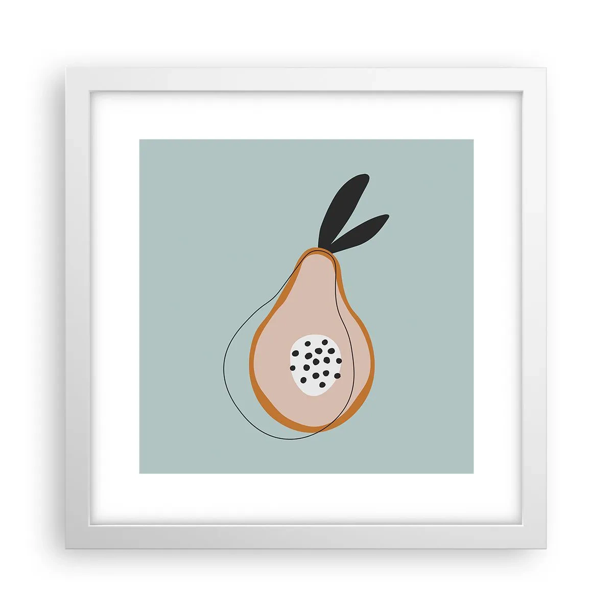 Poster in cornice bianca - Penetrare la natura delle cose - 30x30 cm