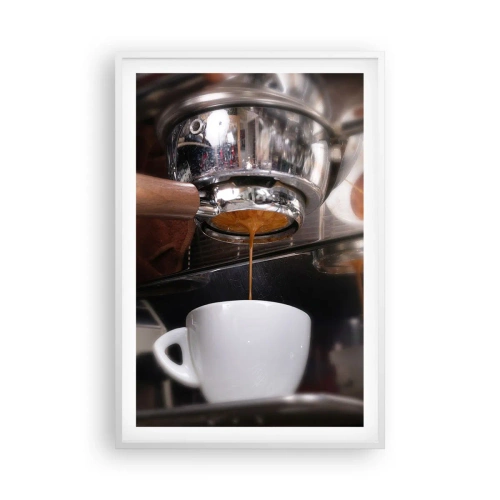 Poster in cornice bianca - Il miglior momento della giornata - 61x91 cm