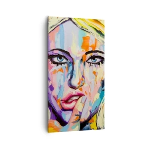 Quadro su tela - Stampe su Tela - Guardala dritto negli occhi - 55x100 cm