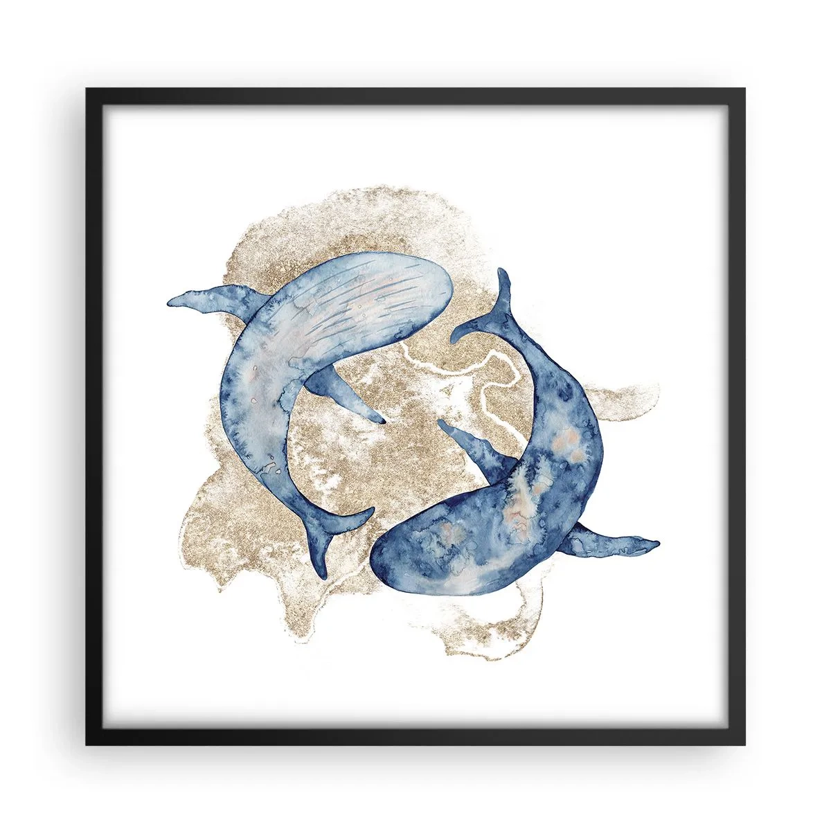 Poster in cornice nera - Amicizia o amore? - 50x50 cm