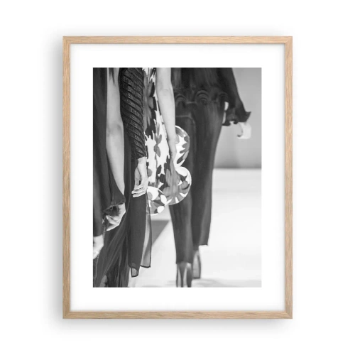Poster in cornice rovere chiaro - Sfilata in stile - 40x50 cm