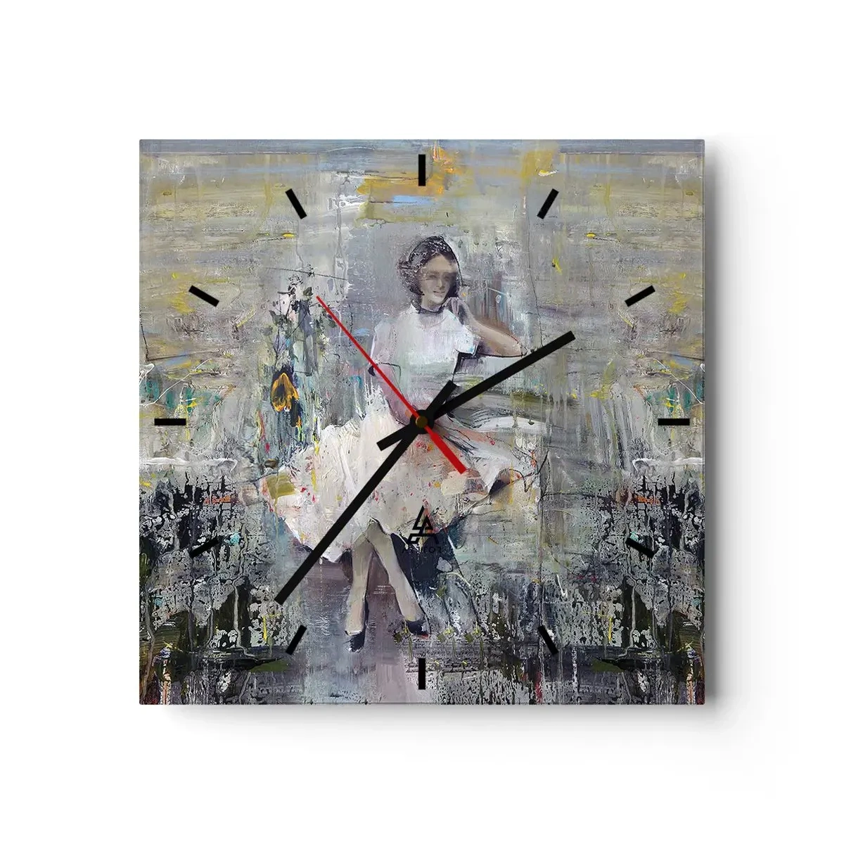 Orologio da parete - Orologio in Vetro - Classica e moderna - 40x40 cm