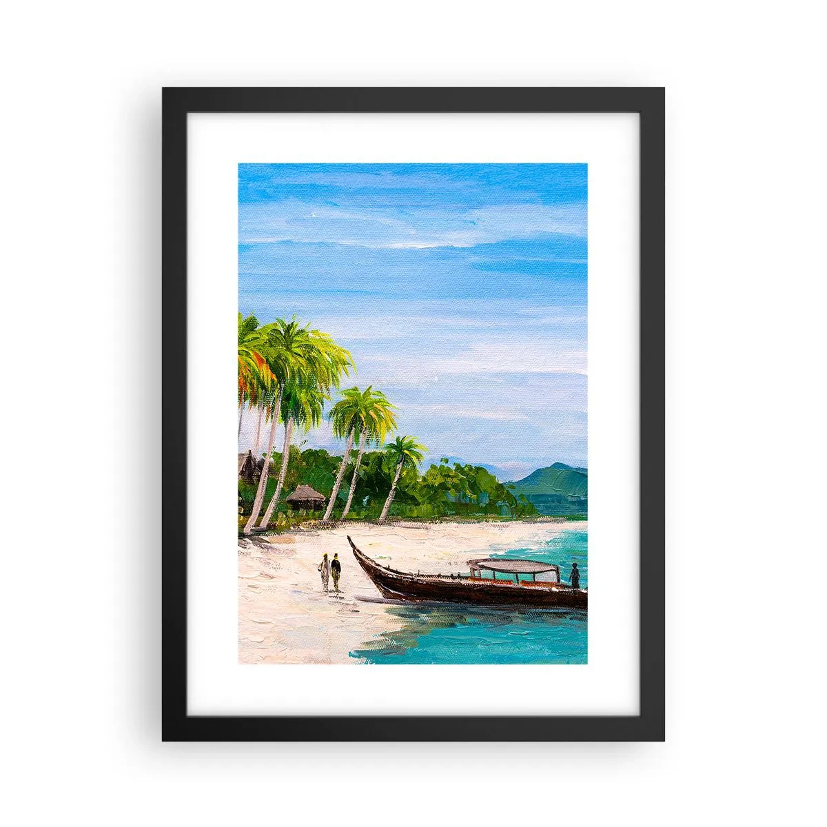 Poster in cornice nera - Sogno esotico - 30x40 cm