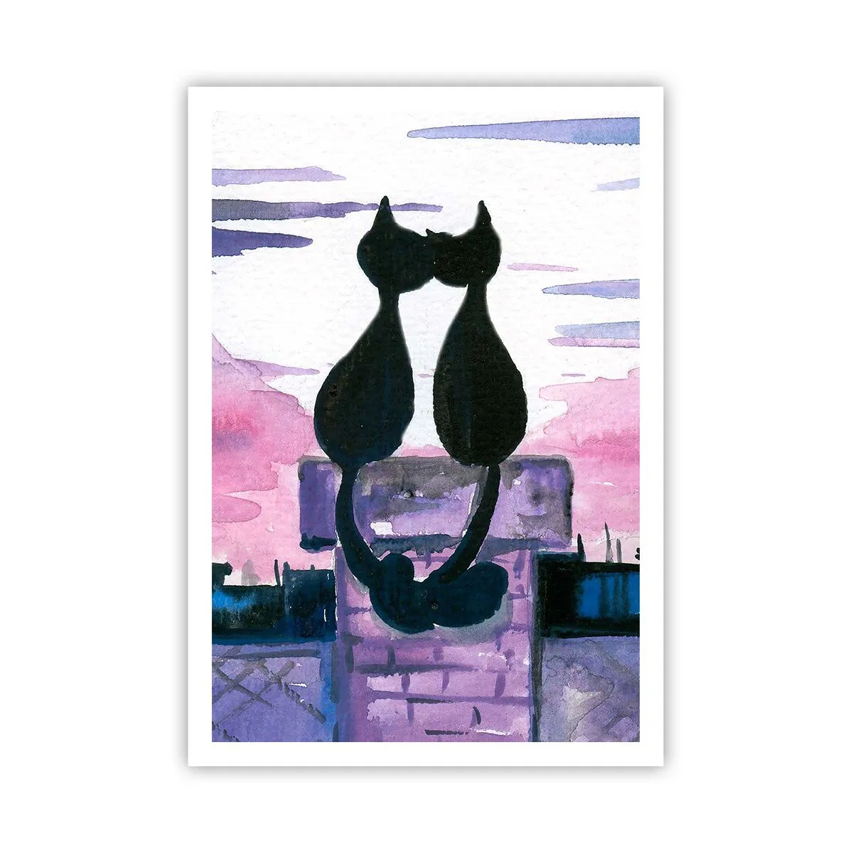 Poster - Appuntamento sotto la luna - 70x100 cm