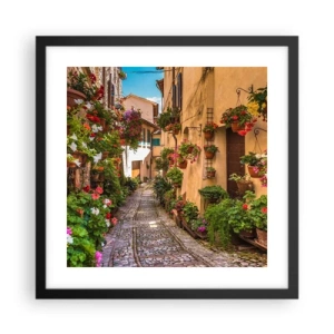 Poster in cornice nera - Angolo italiano - 40x40 cm