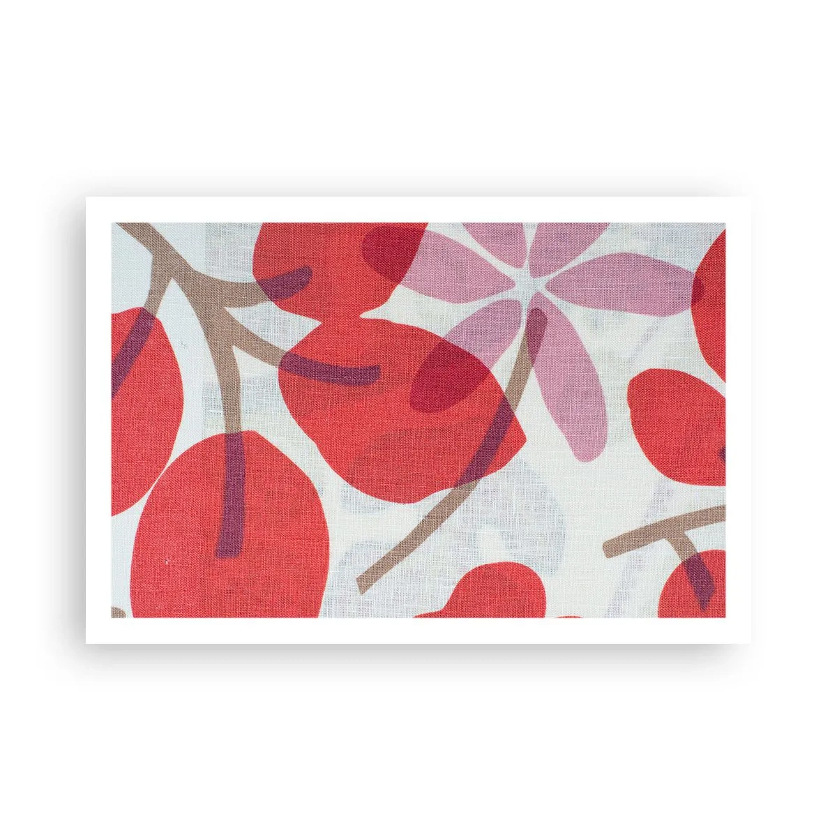 Poster - Composizione di fiori in rosa - 91x61 cm