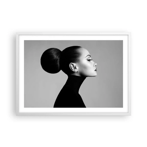 Poster in cornice bianca - La Nefertiti di oggi - 70x50 cm