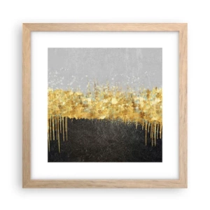 Poster in cornice rovere chiaro - Nel profondo e verso l'alto - 30x30 cm