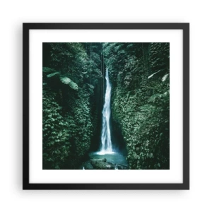Poster in cornice nera - Terme tropicali - 40x40 cm